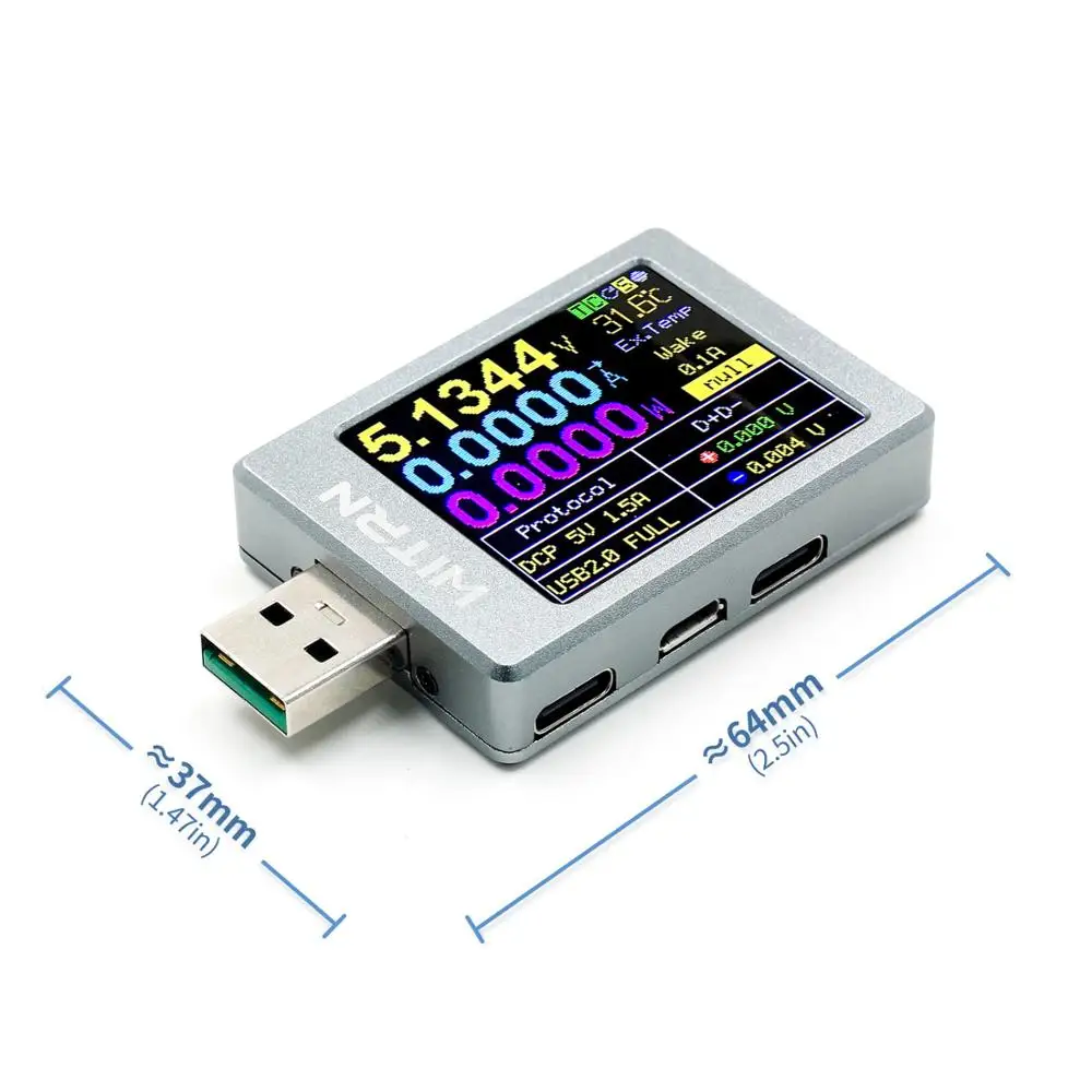 WITRN X MFI USB тестер вольтметра QC4 + PD3.0 2 PPS с поддержкой быстрой зарядки|Измерители