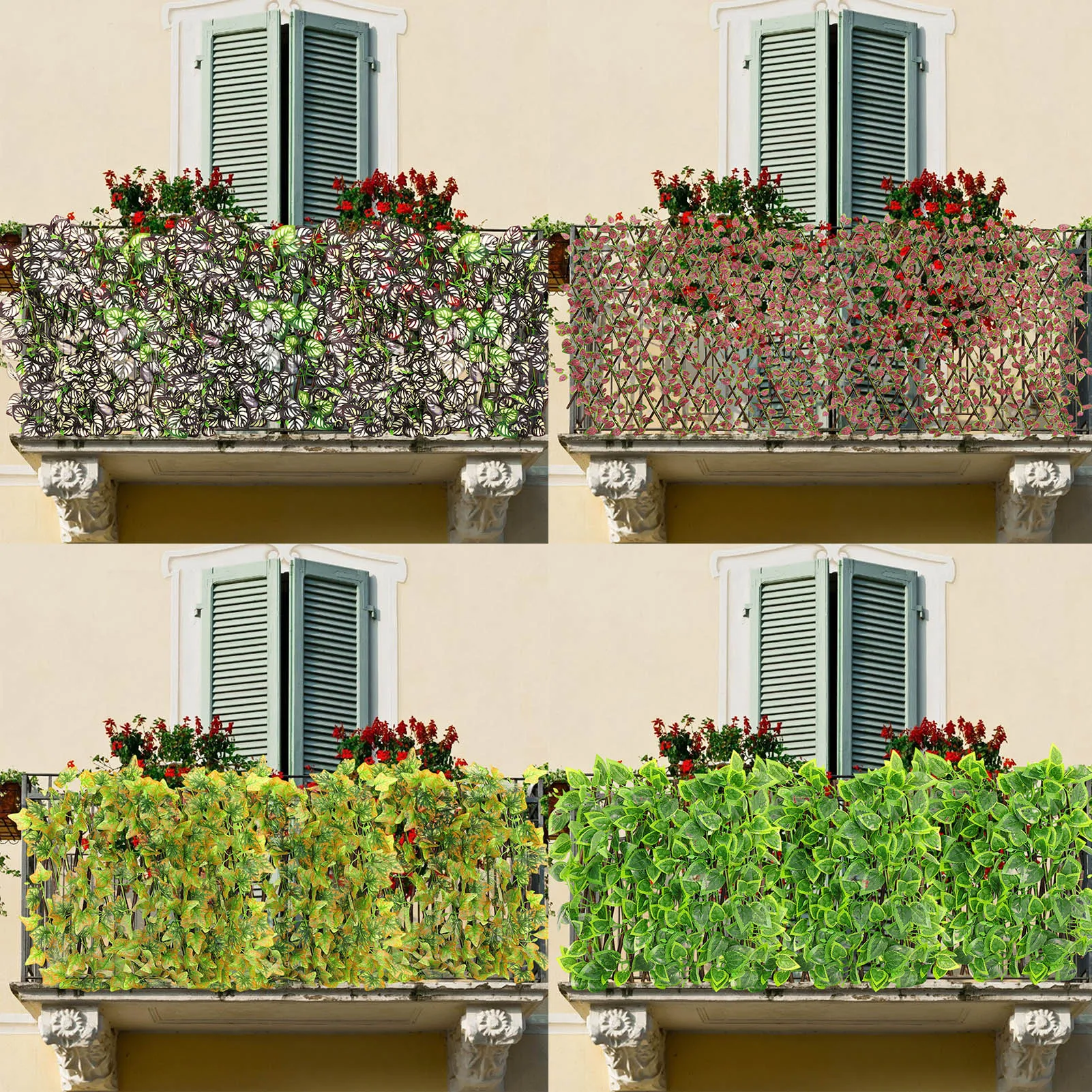 Gum Leaf Yellow Edge Parthenocissus Apple Leaf Privacy Fence Screen Artificial Hedge Fence Decoration Outdoor Decorative Garden
Gum Leaf Yellow Edge Parthenocissus Apple Leaf Privacy Fence Screen Artificial Hedge Fence Decoration Outdoor Decorative Garden