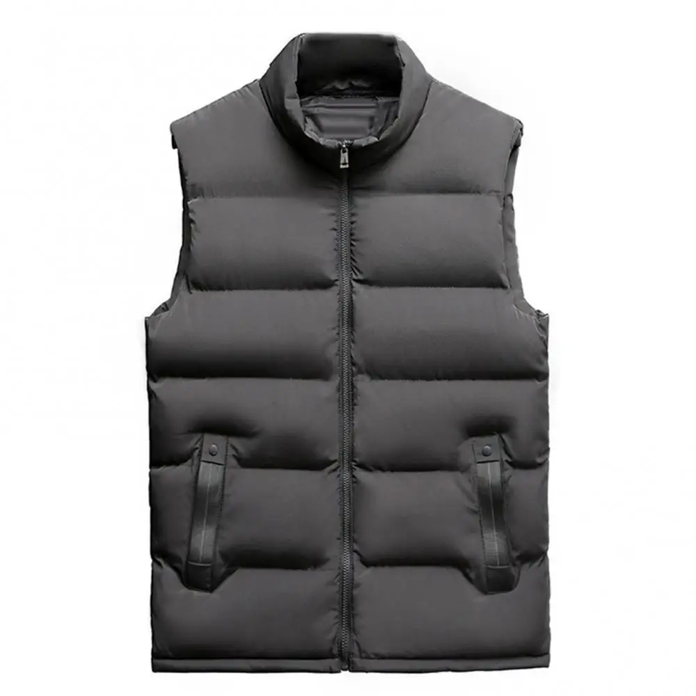 Men Vests Casual Stand Collar Pocket Zipper Vest Plus Size Thick Warm Loose Waistcoat Solid Color Jackets Autumn Winter
Men Vests Casual Stand Collar Pocket Zipper Vest Plus Size Thick Warm Loose Waistcoat Solid Color Jackets Autumn Winter