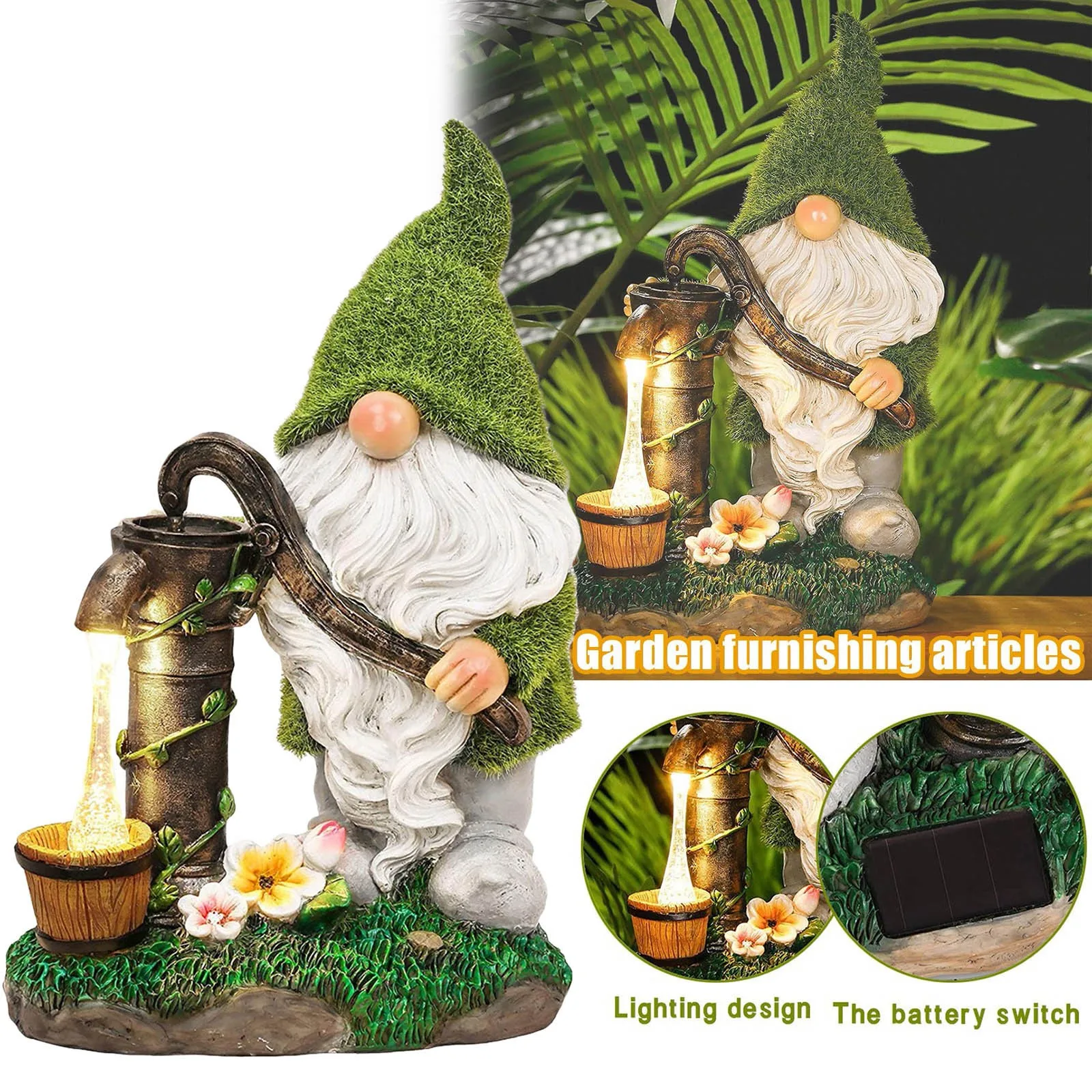 New Outdoor Solar Garden Resin Ornaments Dwarf Confucian Statue Garden Decoration Jardin Yard Lawn Home Art Decoration #50
New Outdoor Solar Garden Resin Ornaments Dwarf Confucian Statue Garden Decoration Jardin Yard Lawn Home Art Decoration #50