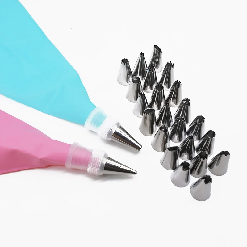 8/16/26PCS/Set DIY Ice Piping Cream Pastry Bag Stainless Steel Nozzle Pastry Tips Converter Squeeze Cake Decorating Baking Tools
8/16/26PCS/Set DIY Ice Piping Cream Pastry Bag Stainless Steel Nozzle Pastry Tips Converter Squeeze Cake Decorating Baking Tools