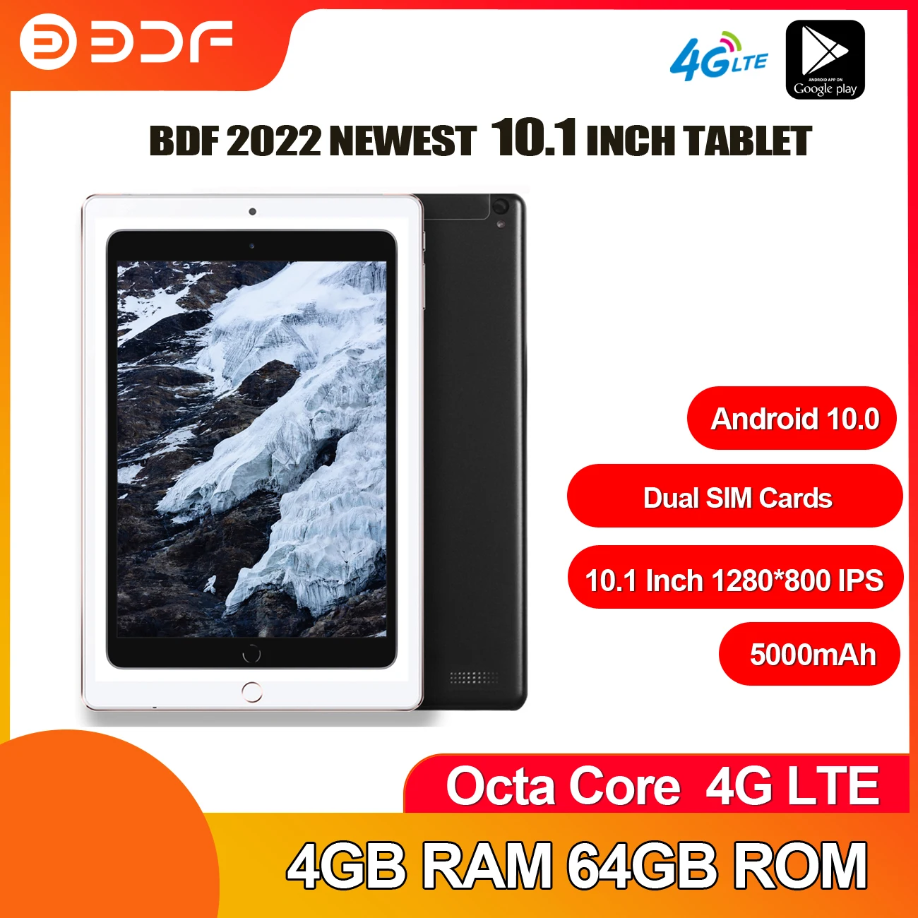 10.1 Inch Tablet Pc 4GB/64GB Octa Core Android 10.0 Tab Google Play 3G/4G LTE Phone Call Dual SIM Bluetooth WiFi GPS Pro Tablets
10.1 Inch Tablet Pc 4GB/64GB Octa Core Android 10.0 Tab Google Play 3G/4G LTE Phone Call Dual SIM Bluetooth WiFi GPS Pro Tablets