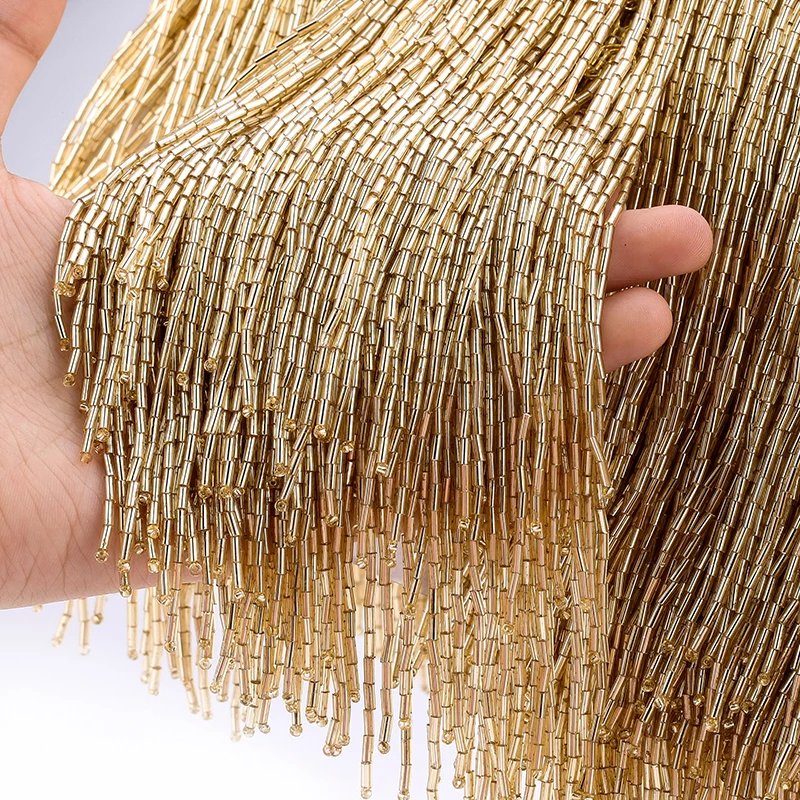 15cm Round tube beads trim 5.5 Yards Color tassel fringe with high quality for wedding decoration dress or DIY curtain decorate
15cm Round tube beads trim 5.5 Yards Color tassel fringe with high quality for wedding decoration dress or DIY curtain decorate