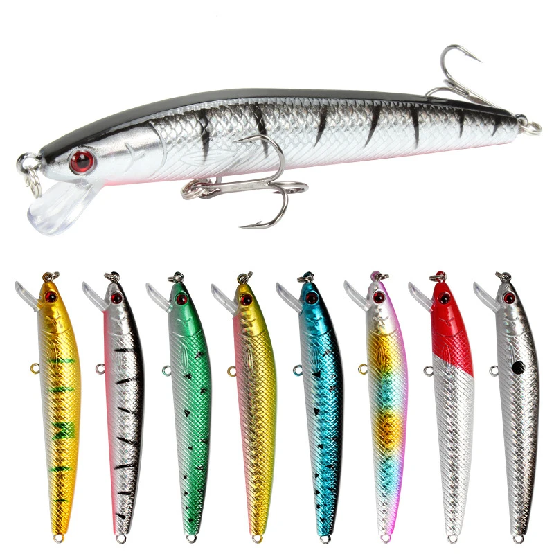 1 Pcs/lot 10cm 8.7g Wobbler Fishing Lure Minnow Hard Bait With 3 Fishing Hooks 3D Eyes Bass Trolling Isca Artificiail Tackle
1 Pcs/lot 10cm 8.7g Wobbler Fishing Lure Minnow Hard Bait With 3 Fishing Hooks 3D Eyes Bass Trolling Isca Artificiail Tackle