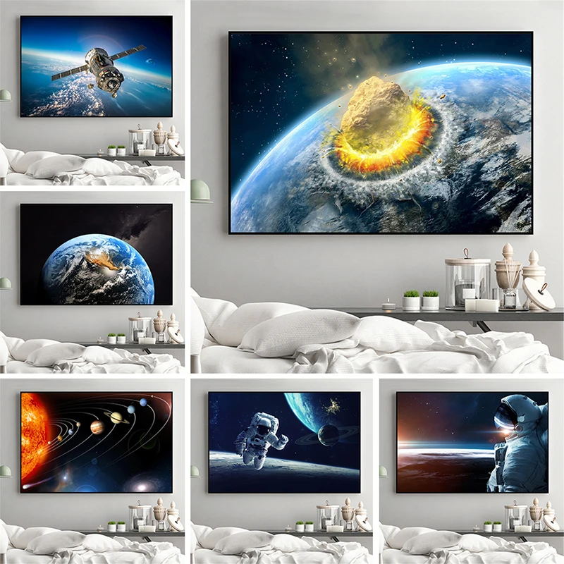 Galaxy Stars Poster and Prints Astronaut Planet Hole Space Canvas Painting Universe Earth Wall Art Pictures for Living Room
Galaxy Stars Poster and Prints Astronaut Planet Hole Space Canvas Painting Universe Earth Wall Art Pictures for Living Room