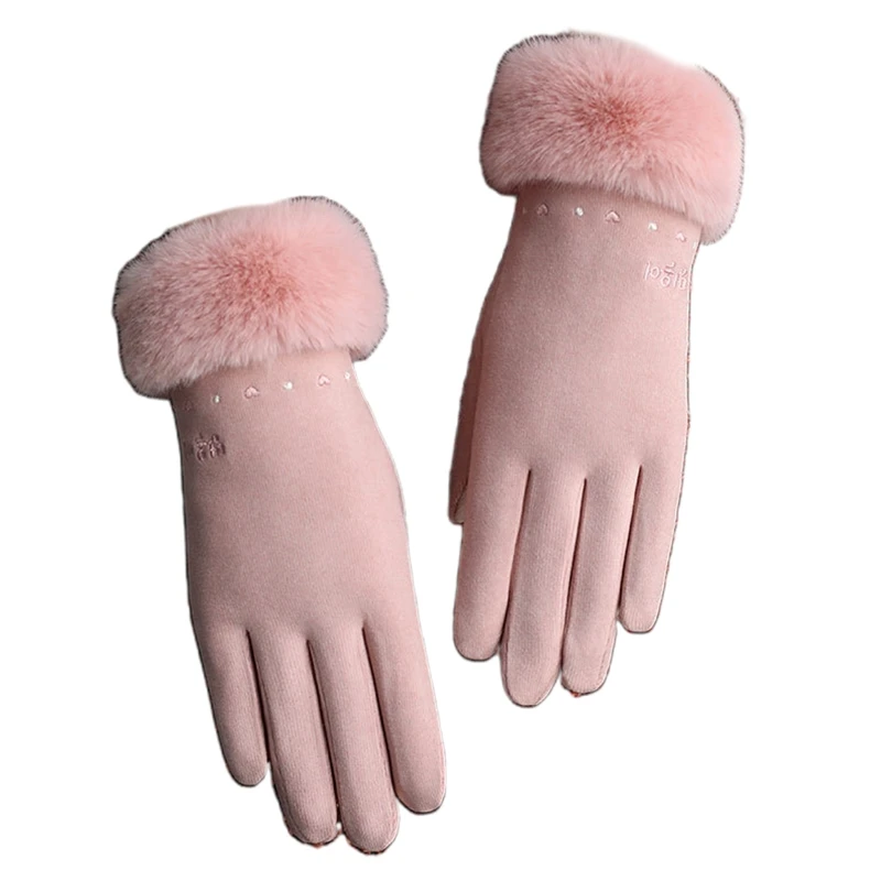 Women Winter Full Finger Gloves Plush Lined Heart Embroidery Touchscreen Mittens 6XDA
Women Winter Full Finger Gloves Plush Lined Heart Embroidery Touchscreen Mittens 6XDA