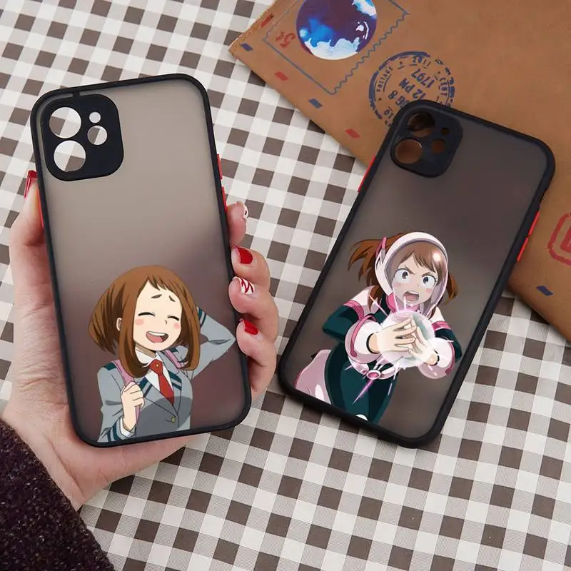 Ochaco Uraraka My Hero Academia Phone Case matte transparent For iphone 7 8 11 12 13 plus mini x xs xr pro max cover
Ochaco Uraraka My Hero Academia Phone Case matte transparent For iphone 7 8 11 12 13 plus mini x xs xr pro max cover