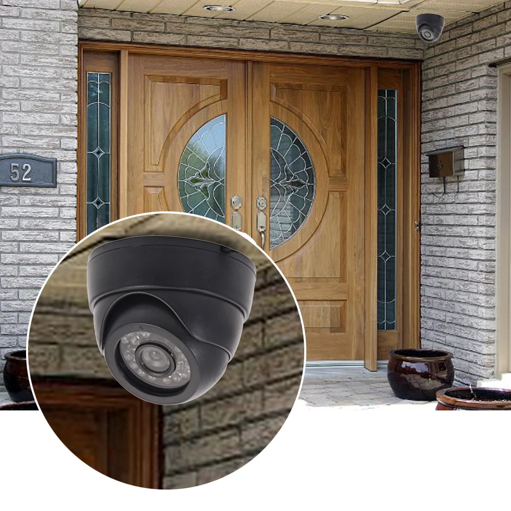 24IR LEDS Indoor Night Vision Camera 1/3"CMOS COLOR 1200TVL Dome Camera Outdoor Waterproof Security Camera
24IR LEDS Indoor Night Vision Camera 1/3"CMOS COLOR 1200TVL Dome Camera Outdoor Waterproof Security Camera
