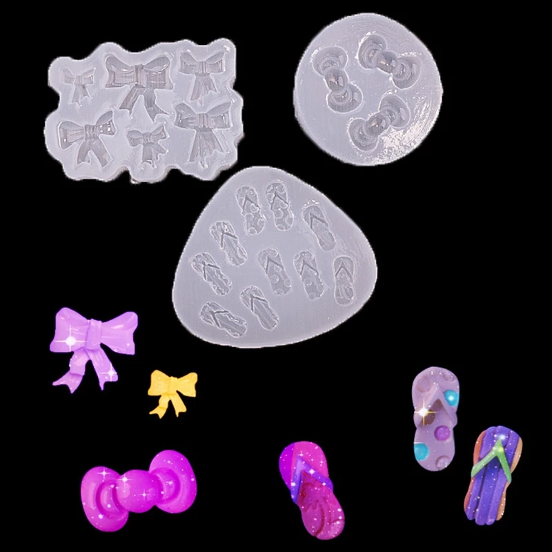 Bowknot Slippers Earrings Epoxy Resin Mold Ear Studs Silicone Mould DIY Crafts Jewelry Necklace Pendant Casting Tools
Bowknot Slippers Earrings Epoxy Resin Mold Ear Studs Silicone Mould DIY Crafts Jewelry Necklace Pendant Casting Tools