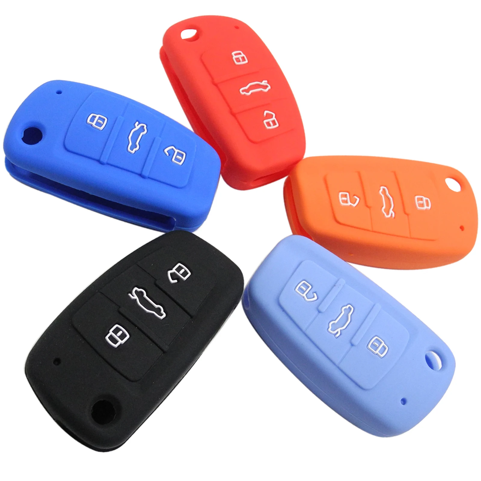 Kutery Silicone Rubber Car Key Cover Case For Audi A1 A3 A4 A5 A6 A7 A8 R8 RS6 S1 S3 TT Q3 Q7 Remote Key Protecor 3Buttons
Kutery Silicone Rubber Car Key Cover Case For Audi A1 A3 A4 A5 A6 A7 A8 R8 RS6 S1 S3 TT Q3 Q7 Remote Key Protecor 3Buttons