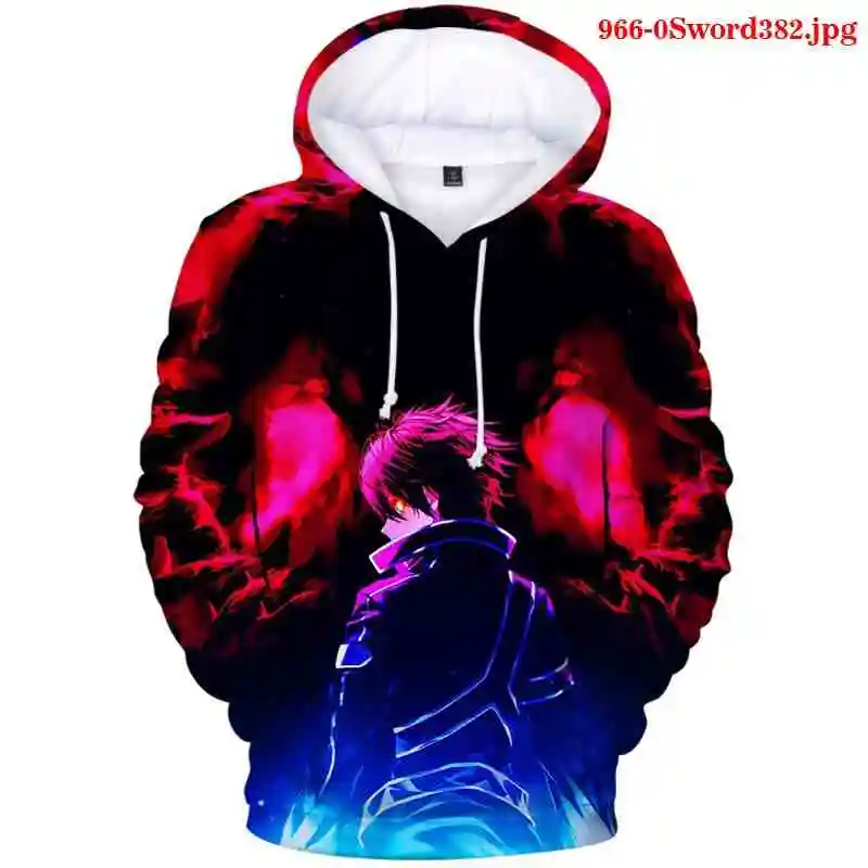 Sword Art Online Man Men Hoodie Pullovers Autumn Winter Women Men Hoodie Pullovers Sweatshirts Woman/men's Clothing Hooded Draws 
Sword Art Online Man Men Hoodie Pullovers Autumn Winter Women Men Hoodie Pullovers Sweatshirts Woman/men's Clothing Hooded Draws