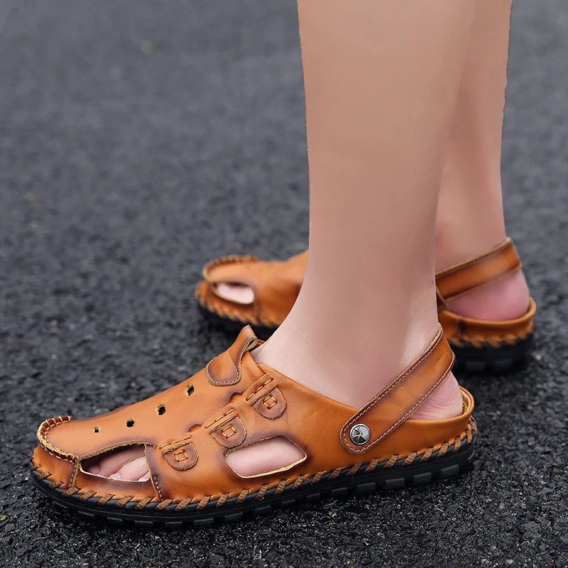 Zandalias Hombre Sandals Outdoor Sandalias Men Safety Leather Sandalet Erkek Sport For Summer Shoes Beach 2020
Zandalias Hombre Sandals Outdoor Sandalias Men Safety Leather Sandalet Erkek Sport For Summer Shoes Beach 2020