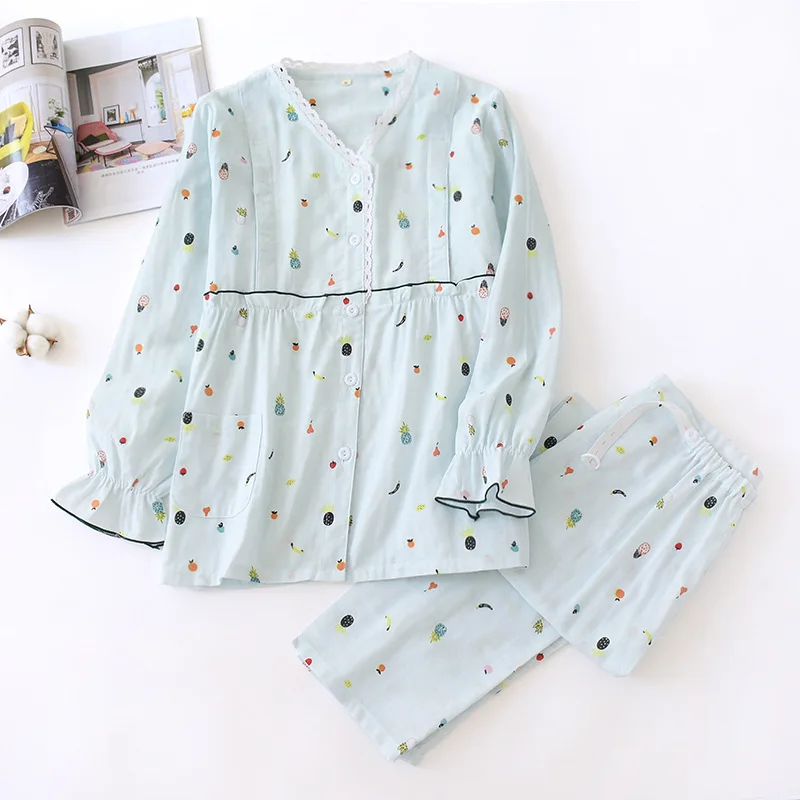 Fruit pajamas for pregnant women, cotton confinement clothes, postpartum maternity clothes, nursing pajamas during pregnancy
Fruit pajamas for pregnant women, cotton confinement clothes, postpartum maternity clothes, nursing pajamas during pregnancy