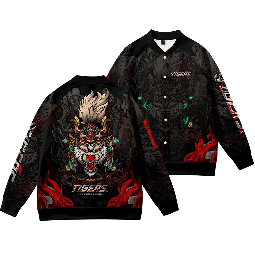 2022 new men's long-sleeved baseball uniform plus size National Tiger 3D printing men's jacket jacket
2022 new men's long-sleeved baseball uniform plus size National Tiger 3D printing men's jacket jacket
