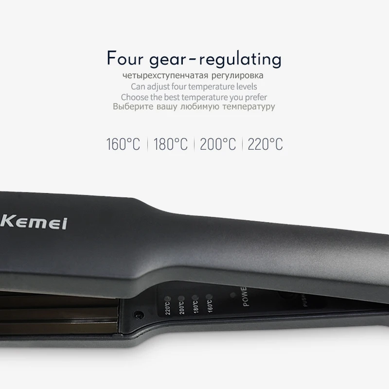 Kemei Professional Hair Curler Electric Curling Iron Adjustable Temperature Wave Roll Deepwave Hair Ceramics Hot Hairstyle Tools
Kemei Professional Hair Curler Electric Curling Iron Adjustable Temperature Wave Roll Deepwave Hair Ceramics Hot Hairstyle Tools