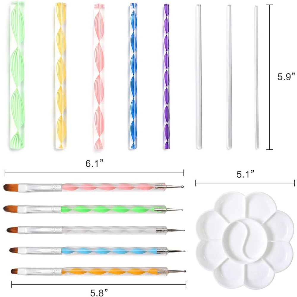 59 PCS Mandala Dotting Tools Stencil Set for Painting Rocks Drawing, Kids' Crafts, Nail Dotting and Art Drawing Supplies
59 PCS Mandala Dotting Tools Stencil Set for Painting Rocks Drawing, Kids' Crafts, Nail Dotting and Art Drawing Supplies