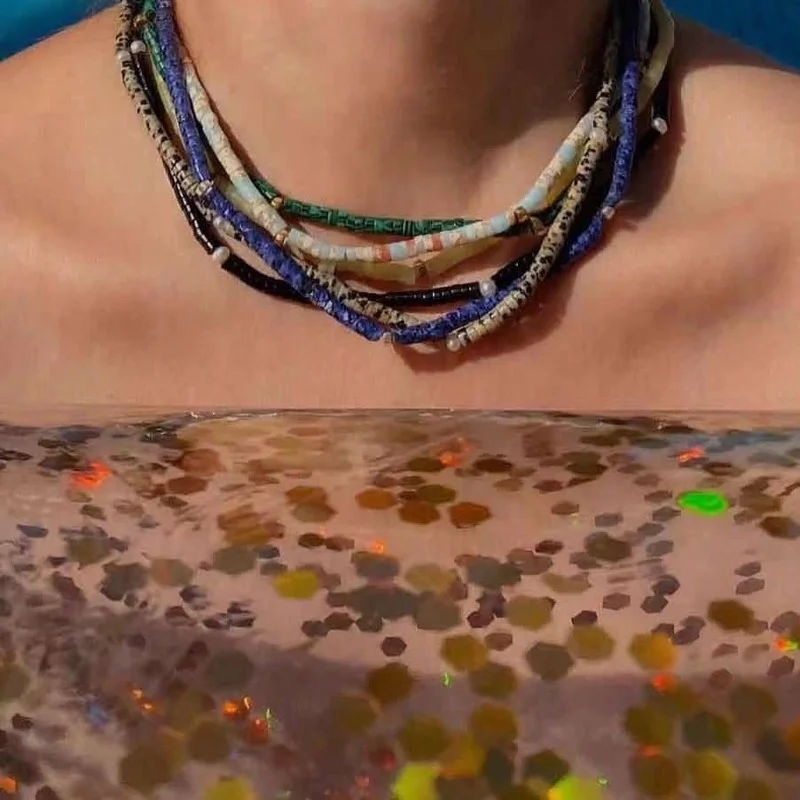 European And American Ins Style Rainbow Beaded Necklace Female Simple Fashion Personality Design Color Stone Necklace
European And American Ins Style Rainbow Beaded Necklace Female Simple Fashion Personality Design Color Stone Necklace