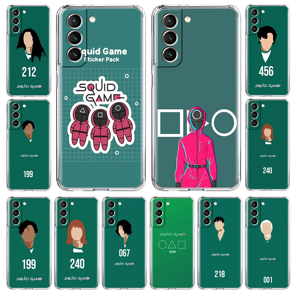 Squid Game TV Phone Cover for Samsung Galaxy S20 FE S21 Ultra S10 S10E Note 10 20 Lite Plus Transparent Soft TPU Case Coque Bag
Squid Game TV Phone Cover for Samsung Galaxy S20 FE S21 Ultra S10 S10E Note 10 20 Lite Plus Transparent Soft TPU Case Coque Bag
