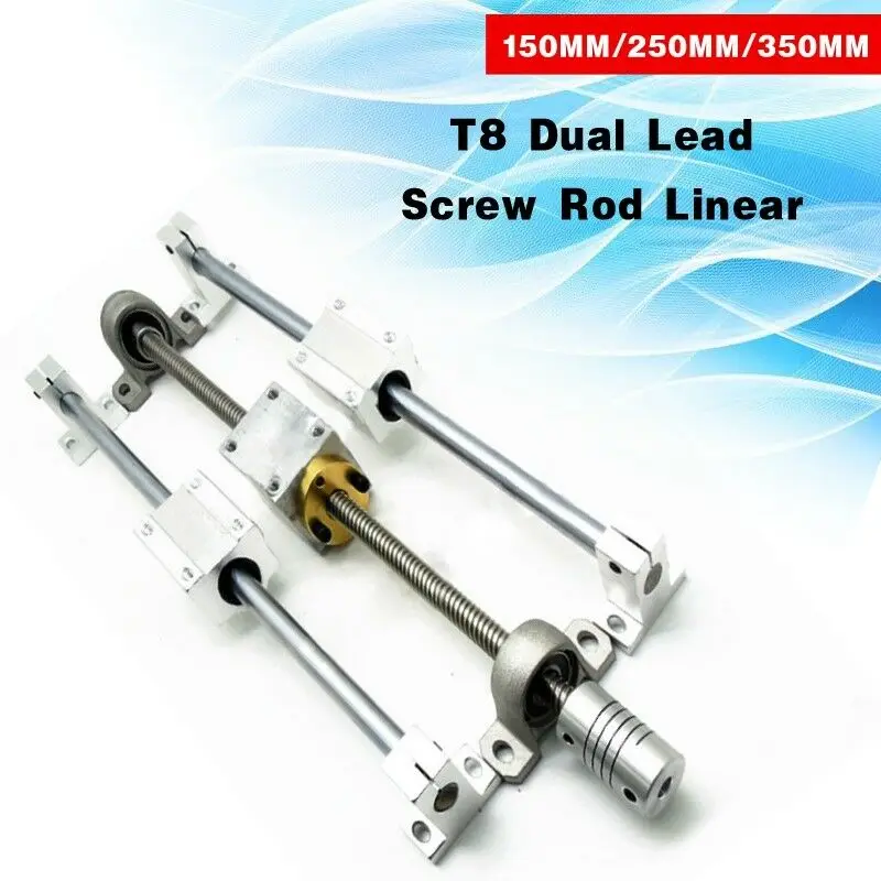 13pcs Linear Guide Rail Support Set Dual Rail 150/250/350mm Fully Slide Support T8 Lead Screw Rod SCS8UU Linear Bearing Block
13pcs Linear Guide Rail Support Set Dual Rail 150/250/350mm Fully Slide Support T8 Lead Screw Rod SCS8UU Linear Bearing Block