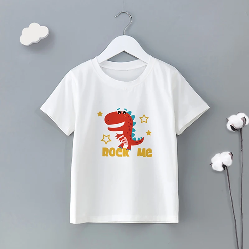 The new summer 2021 boy orange dinosaur t shirt 
The new summer 2021 boy orange dinosaur t shirt