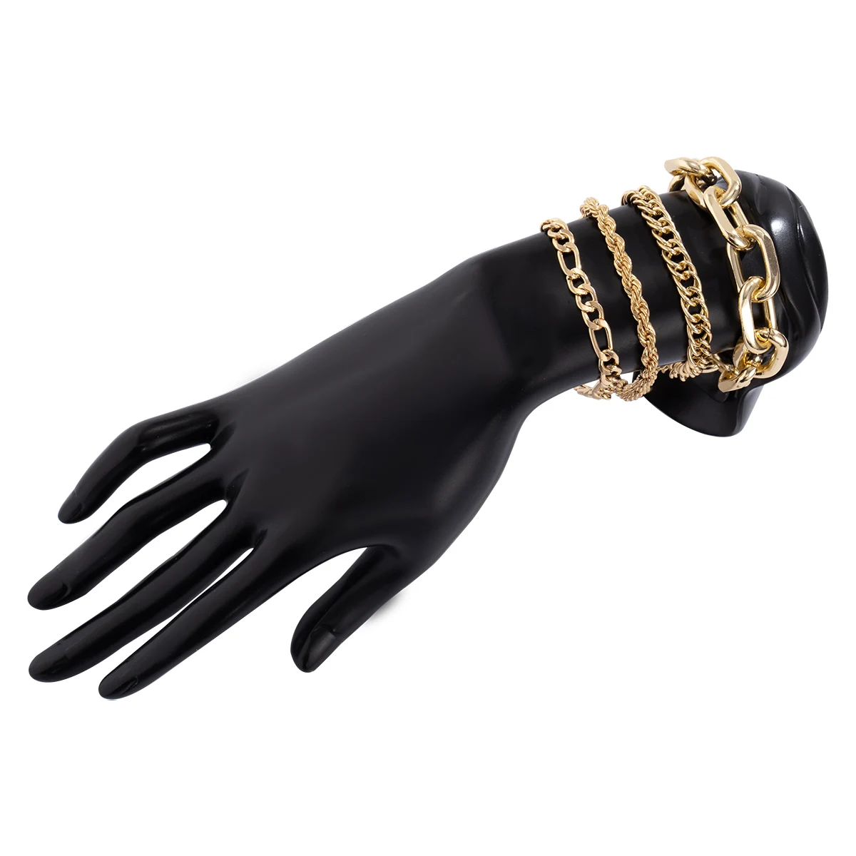 PuRui Simple 4pcs/set Multilayer Chain Bracelet Curb Cuban Link Chain Bangle for Women Rock Couples Jewelry Wrist Jewellry Gift
PuRui Simple 4pcs/set Multilayer Chain Bracelet Curb Cuban Link Chain Bangle for Women Rock Couples Jewelry Wrist Jewellry Gift