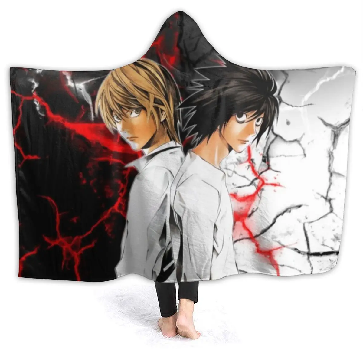 Переносное мультяшное меховое одеяло с капюшоном, персонаж Death Note, Постер death Note, милое постельное одеяло, коралловый бархат, теплое покрывал...
Переносное мультяшное меховое одеяло с капюшоном, персонаж Death Note, Постер death Note, милое постельное одеяло, коралловый бархат, теплое покрывал...