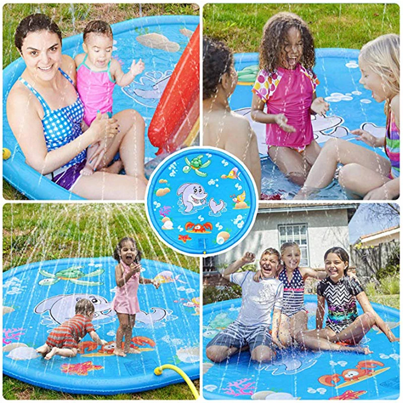 2021 Splash Pad Water Sprinkler Mat for Kids Outdoor Summer Toys Baby Swimming PVC Pool Play for Children Ages 1-12 Y Toddlers
2021 Splash Pad Water Sprinkler Mat for Kids Outdoor Summer Toys Baby Swimming PVC Pool Play for Children Ages 1-12 Y Toddlers