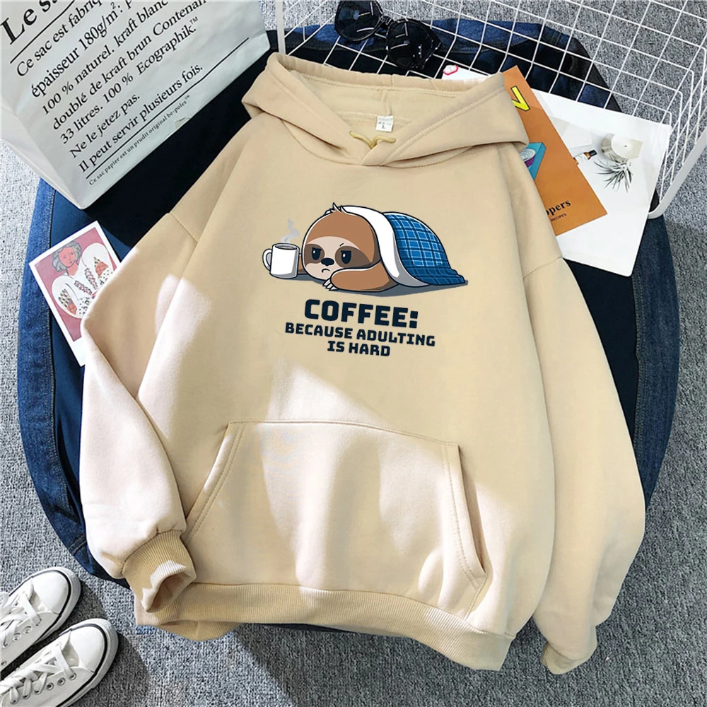 Sloth Hiding In Quilt And Coffee Print Hoody Women Street Fashion Hoodie With Hood Women'S Winter Plus Size Sweatshirt Female
Sloth Hiding In Quilt And Coffee Print Hoody Women Street Fashion Hoodie With Hood Women'S Winter Plus Size Sweatshirt Female