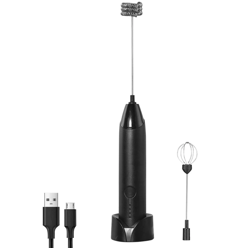 USB Electric Milk Frother 3 Speeds Cappuccino Coffee Foamer 2Whisk Handheld Egg Beater Hot Chocolate Latte Drink Blender
USB Electric Milk Frother 3 Speeds Cappuccino Coffee Foamer 2Whisk Handheld Egg Beater Hot Chocolate Latte Drink Blender
