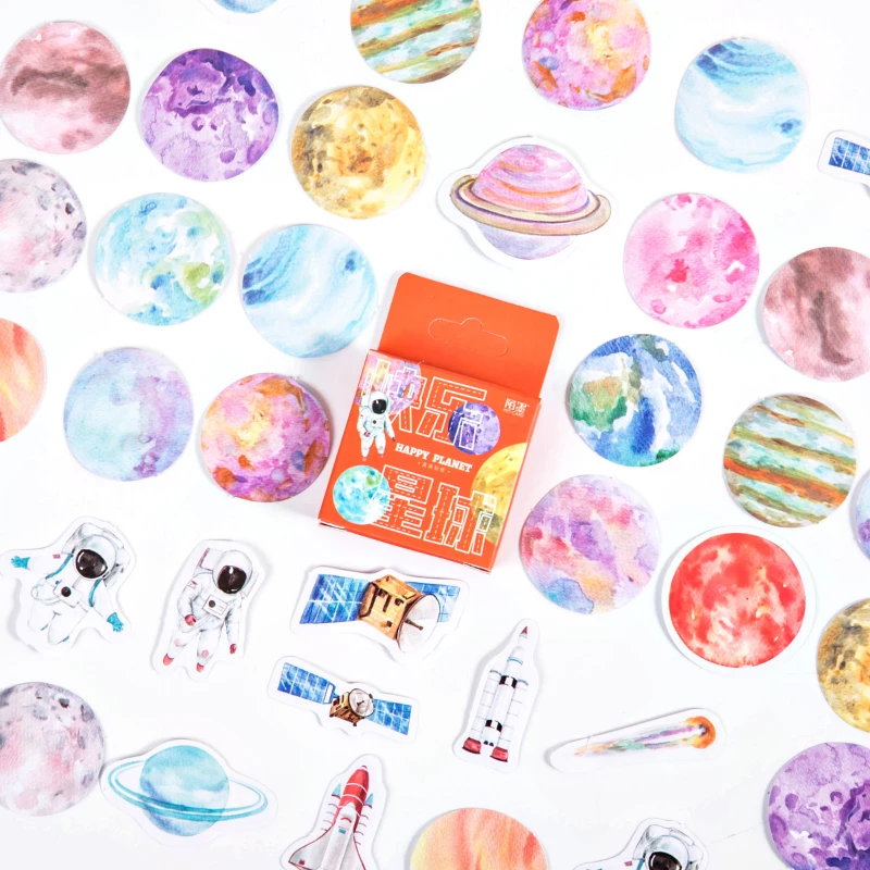 45Pcs/Pack Happy Planet Stickers Set Scrapbooking Stickers For Journal Planner Diy Label Stationery Album Stickers
45Pcs/Pack Happy Planet Stickers Set Scrapbooking Stickers For Journal Planner Diy Label Stationery Album Stickers