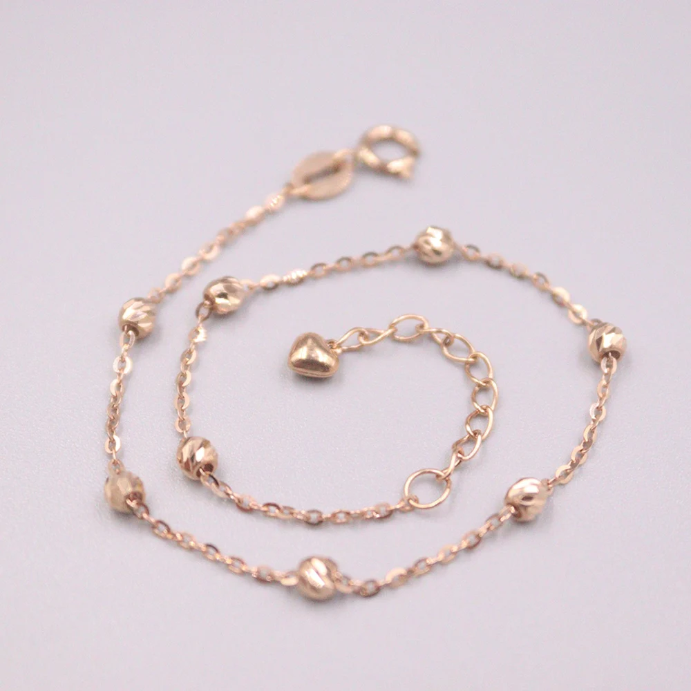 Браслет Pure 18K из розового золота, женский браслет, резная бусина, браслет с круглыми звеньями, 1,3-1,5 г, 7,48 дюйма, L 3mmW
Браслет Pure 18K из розового золота, женский браслет, резная бусина, браслет с круглыми звеньями, 1,3-1,5 г, 7,48 дюйма, L 3mmW