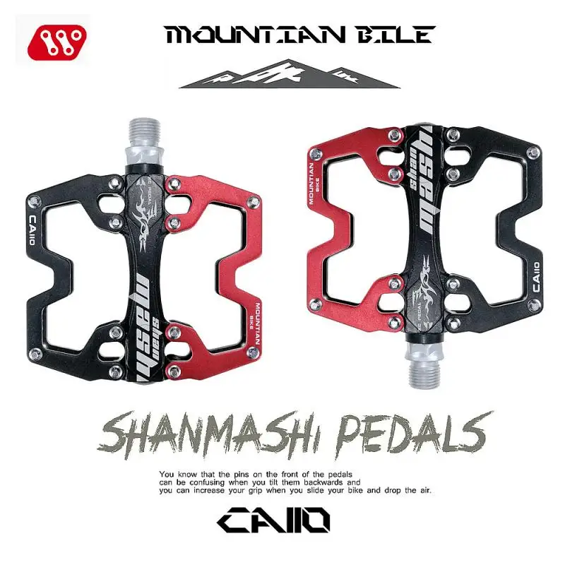 

SHANMASHI, алюминиевый сплав, CNC, Сверхлегкий педаль, педаль, BMX, горный велосипед, педали 360 г на пару, 6 цветов на выбор, велосипедная педаль