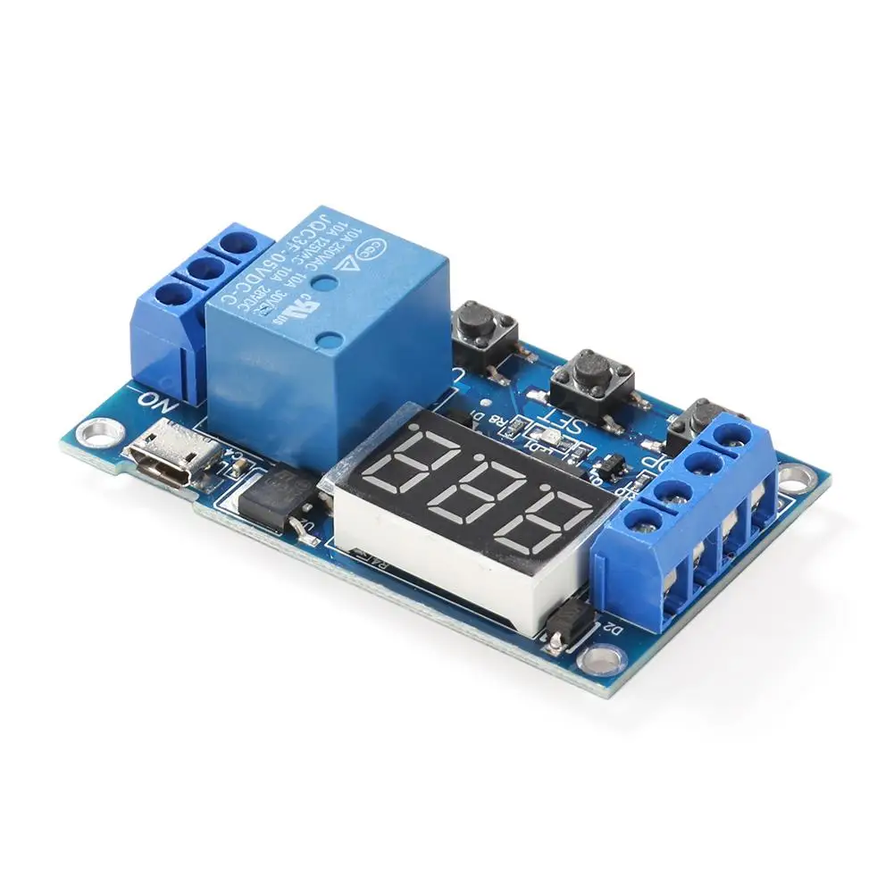 DC 6-30V 1 Way Automation Cycle Delay Timer Control Off Switch Delay Time Relay Module Board Support Micro USB 5V Accessories
DC 6-30V 1 Way Automation Cycle Delay Timer Control Off Switch Delay Time Relay Module Board Support Micro USB 5V Accessories