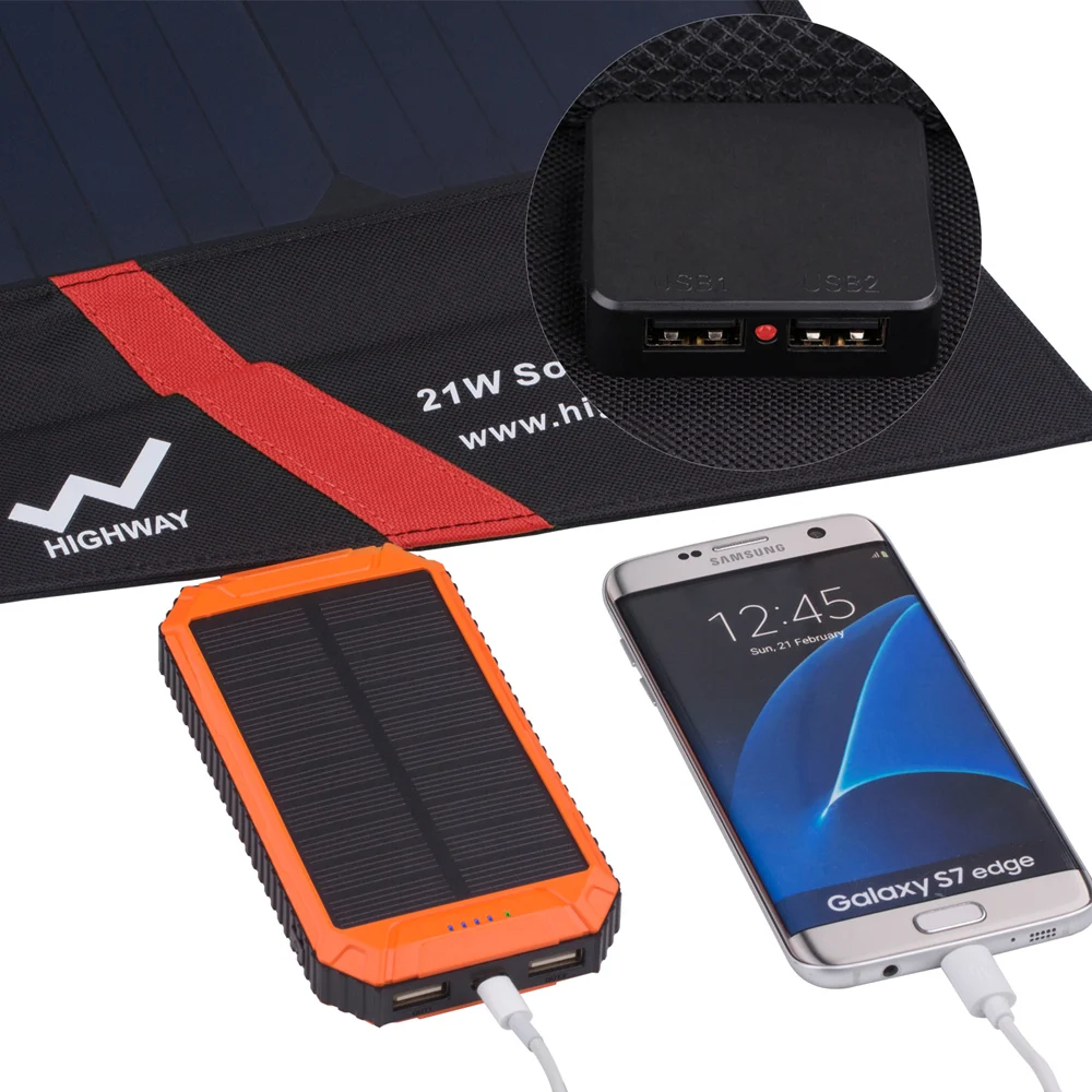 Travel Camping foldable solar phone charger 21W Sunpower folding solar panel charger for mobile phone
Travel Camping foldable solar phone charger 21W Sunpower folding solar panel charger for mobile phone