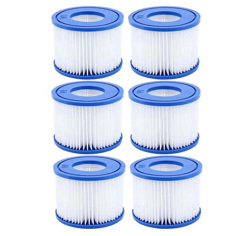 6Pcs Pool Filter,for Bestway Spa Filter Pump Cartridge Type VI,Hot Tub Filters for Lay-Z-Spa,for Coleman SaluSpa Filters
6Pcs Pool Filter,for Bestway Spa Filter Pump Cartridge Type VI,Hot Tub Filters for Lay-Z-Spa,for Coleman SaluSpa Filters