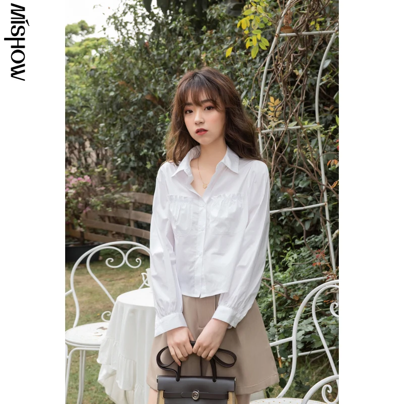 MISHOW Women Shirt Long Sleeve Elegant Office Lady Comfortable Fashion Tops Button Up Turn Down Collar Female Clothing MX21A4679
MISHOW Women Shirt Long Sleeve Elegant Office Lady Comfortable Fashion Tops Button Up Turn Down Collar Female Clothing MX21A4679