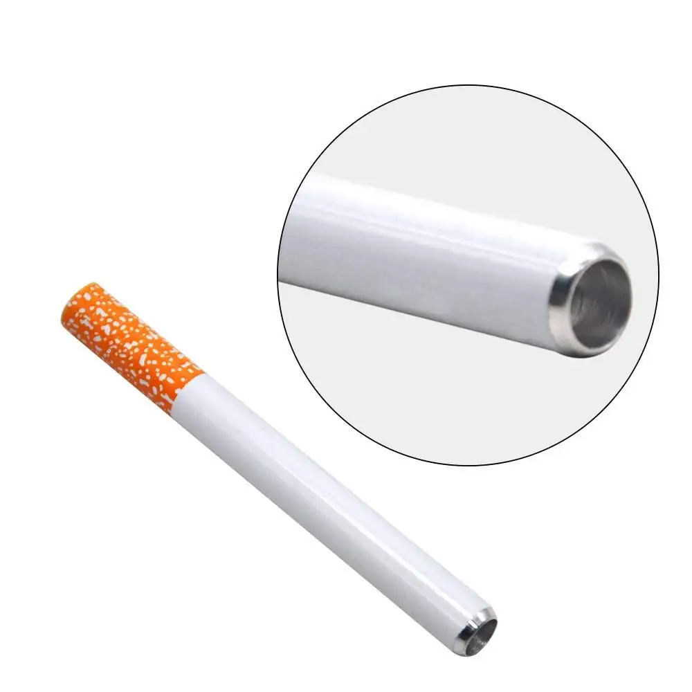1pcs Cigarettes Shape Tobacco Pipe with Aluminum Alloy Cap Fashion Creative Portable Length 55 78MM Smoking Accessories
1pcs Cigarettes Shape Tobacco Pipe with Aluminum Alloy Cap Fashion Creative Portable Length 55 78MM Smoking Accessories