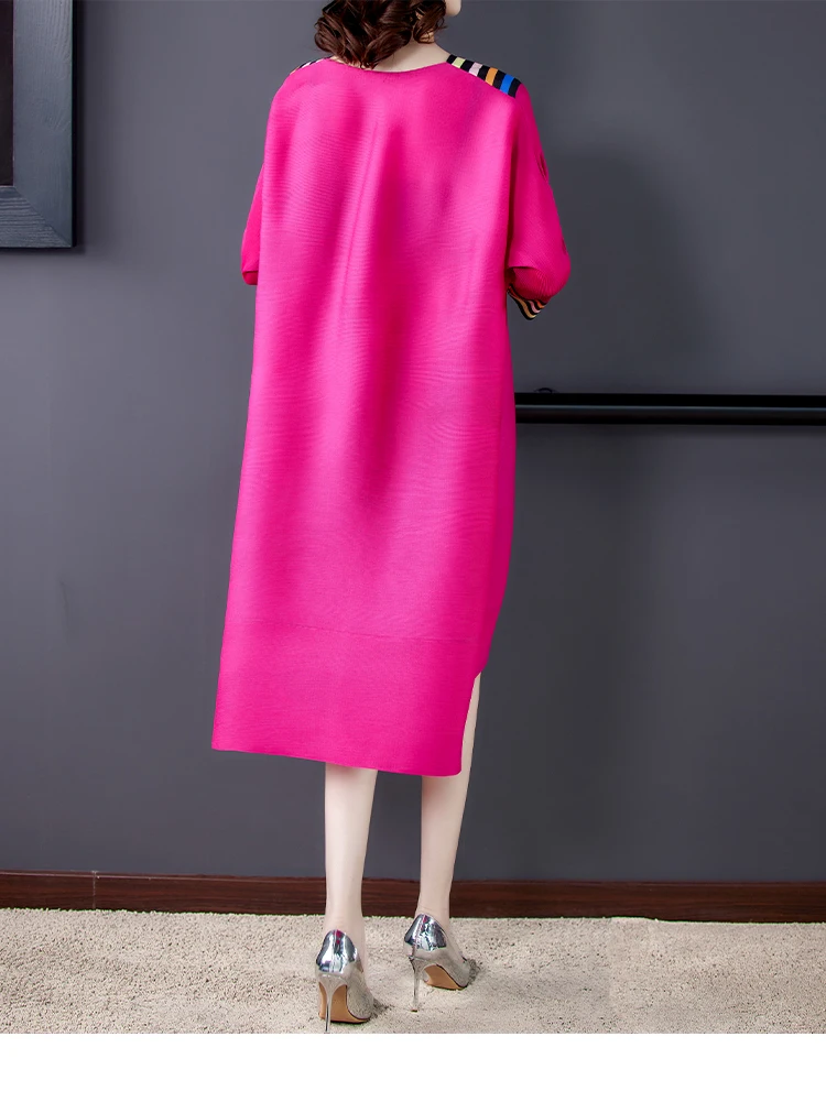 Female Daily Wear Plus-sized Hot Pink Simpe Elegant Comfortable Dress M-5XL 2021 Women Fashion Beautiful Oversized Casual Dress
Female Daily Wear Plus-sized Hot Pink Simpe Elegant Comfortable Dress M-5XL 2021 Women Fashion Beautiful Oversized Casual Dress