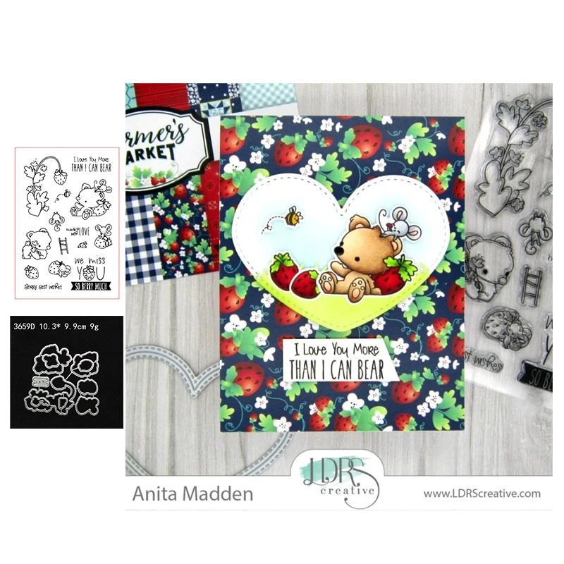 Little bear Clear Stamps and Metal Cutting Dies for DIY Scrapbooking Crafts Die Cut Card Make Photo Album Sheet Decoration
Little bear Clear Stamps and Metal Cutting Dies for DIY Scrapbooking Crafts Die Cut Card Make Photo Album Sheet Decoration