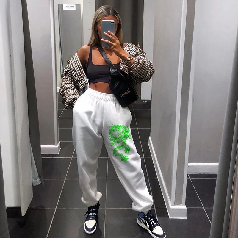 Harajuku Joggers Wide Leg SweatPants Women Print Trousers Plus Size High Waist Pants Streetwear Korean Fashion Casual Pant Fall 
Harajuku Joggers Wide Leg SweatPants Women Print Trousers Plus Size High Waist Pants Streetwear Korean Fashion Casual Pant Fall