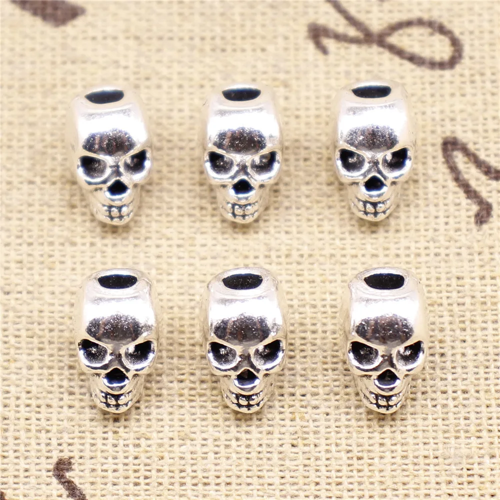 Connectors For Jewelry Making Skull Big Hole Beads 12x11mm 10pcs 
Connectors For Jewelry Making Skull Big Hole Beads 12x11mm 10pcs