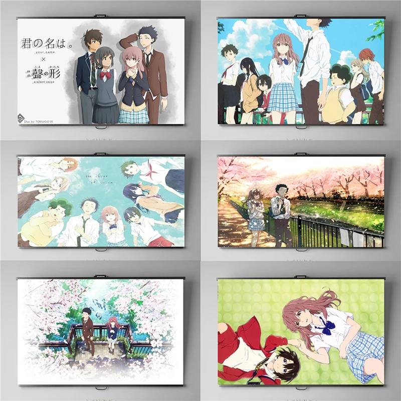 Japanese Anime Silent Voice Animation Movie Posters Printed Art Canvas Paintings for Girls Bedroom Home Decoration Frameless
Japanese Anime Silent Voice Animation Movie Posters Printed Art Canvas Paintings for Girls Bedroom Home Decoration Frameless
