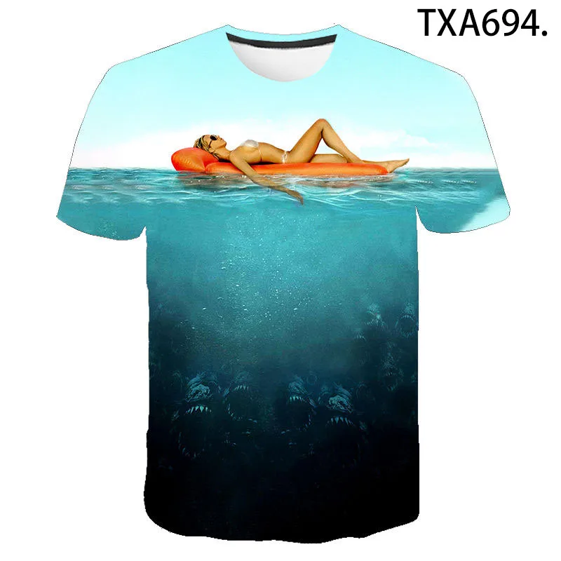 2021 New Piranha Fashion 3D Printed T-shirt Cool Men Women Children Cotton Casual Short Sleeve Streetwear Tops Boy Girl Kids Tee
2021 New Piranha Fashion 3D Printed T-shirt Cool Men Women Children Cotton Casual Short Sleeve Streetwear Tops Boy Girl Kids Tee