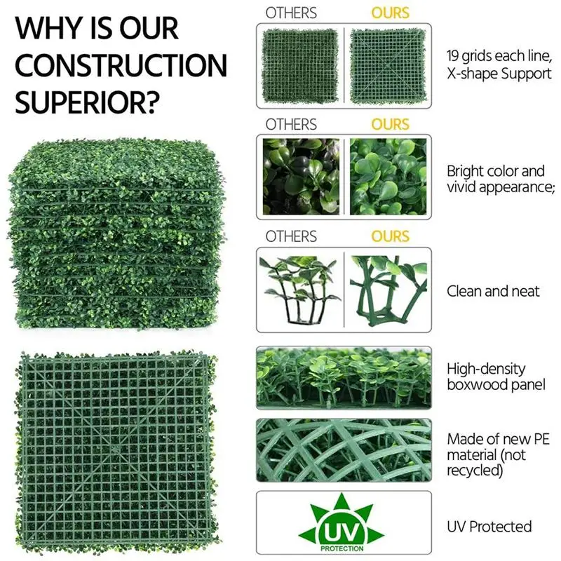 1pc 40x60cm synthetic lawn Outdoor carpet Wall Green Plants DIY Artificial Grass outdoor garden balcony decorations astroturf
1pc 40x60cm synthetic lawn Outdoor carpet Wall Green Plants DIY Artificial Grass outdoor garden balcony decorations astroturf