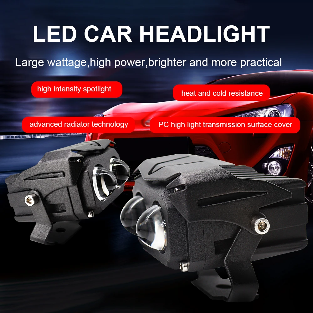 120W LED Motorcycle Headlight 6000K 3000K LED Work Light Fog Lamps 12000LM for Moto Scooters ATV Car Truck Tractor Boat SUV 4WD
120W LED Motorcycle Headlight 6000K 3000K LED Work Light Fog Lamps 12000LM for Moto Scooters ATV Car Truck Tractor Boat SUV 4WD