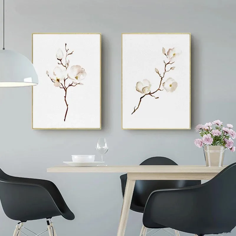 Modern Abstract Wall Art White Beige Magnolias Flowers Paintings Nordic Picture Canvas Posters Prints Living Room Bedroom Decor
Modern Abstract Wall Art White Beige Magnolias Flowers Paintings Nordic Picture Canvas Posters Prints Living Room Bedroom Decor