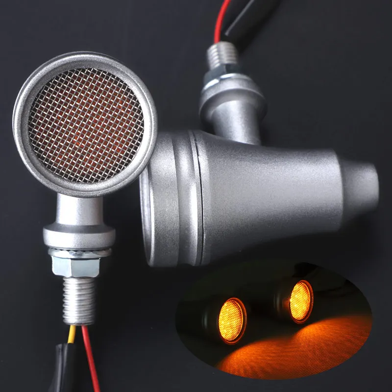 Motorcycle LED Turn Signal Light Retro Blinker Flashers Amber Indicator Lights 10mm LED Brake Light for Honda
Motorcycle LED Turn Signal Light Retro Blinker Flashers Amber Indicator Lights 10mm LED Brake Light for Honda