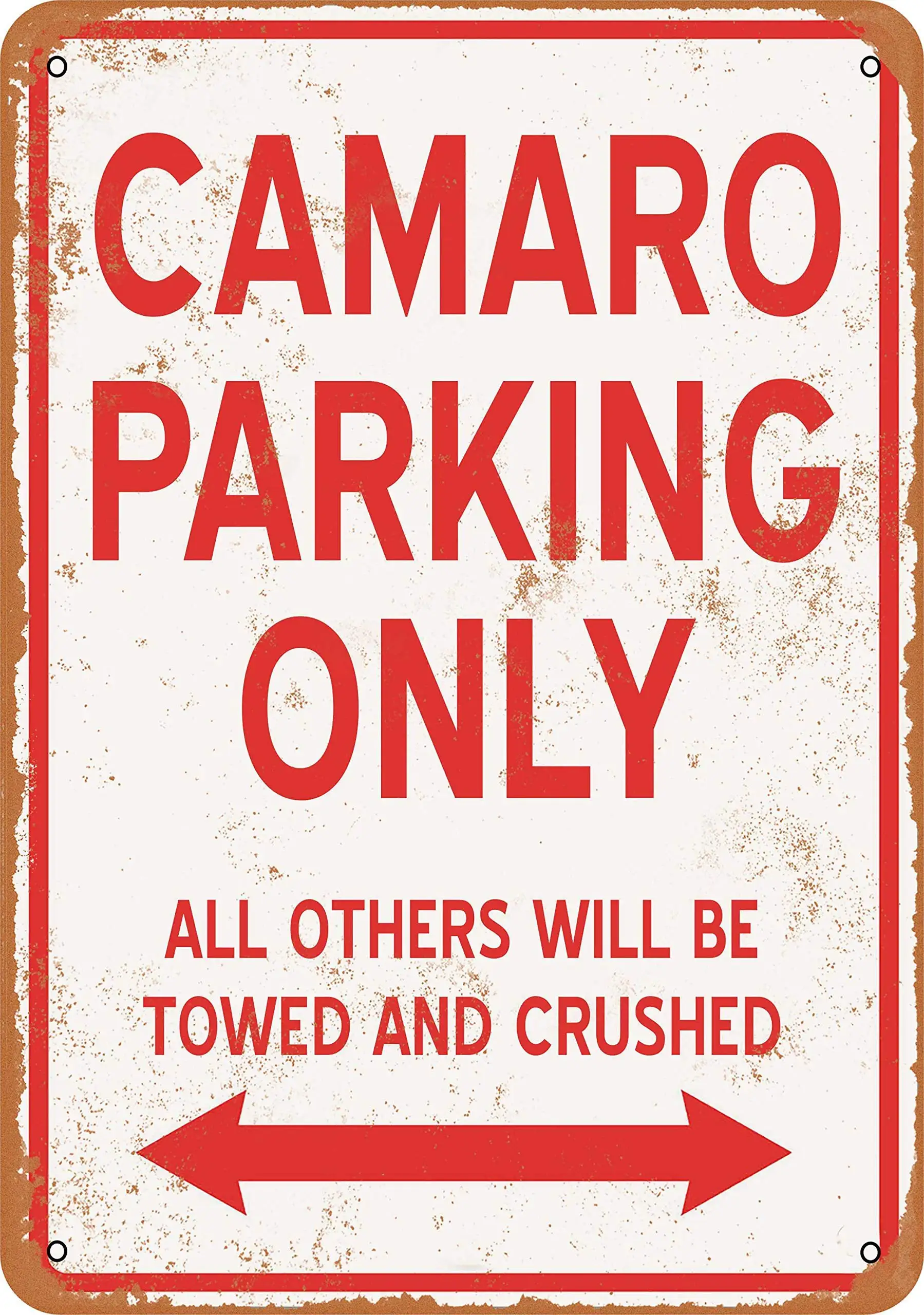 Tin Signs Metal Sign Camaro Parking ONLY Holiday Vintage Poster Metal Plaques for Funny Wall Decoration Art Sign Gifts for
Tin Signs Metal Sign Camaro Parking ONLY Holiday Vintage Poster Metal Plaques for Funny Wall Decoration Art Sign Gifts for