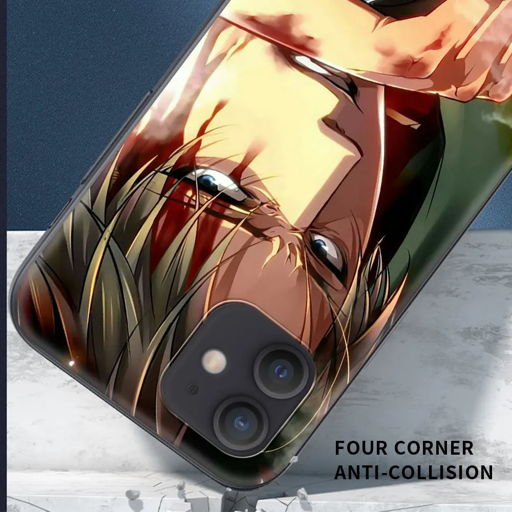 For iPhone 11 12 Pro SE 2020 Coque Anime Attack on Titan Funda Luxury TPU Protection Soft Cover For iphone X XR XS Max 7 8 Case 
For iPhone 11 12 Pro SE 2020 Coque Anime Attack on Titan Funda Luxury TPU Protection Soft Cover For iphone X XR XS Max 7 8 Case