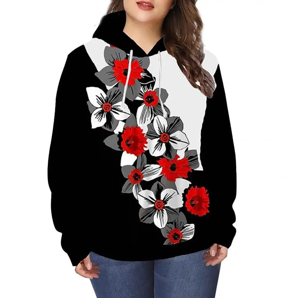 Casual Women Hoodie Floral Print Pullover Autumn Winter Drawstring Long Sleeve Hooded Sweatshirt Women for Daily Wear
Casual Women Hoodie Floral Print Pullover Autumn Winter Drawstring Long Sleeve Hooded Sweatshirt Women for Daily Wear